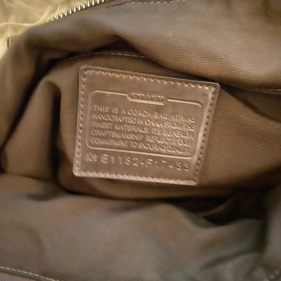 Brown Canvas Coach Tote - Picture 5 of 8